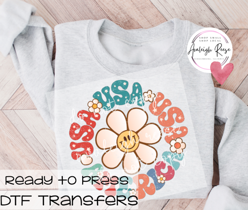 USA Daisy DTF Transfer
