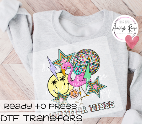 Summer Vibes Collage DTF Transfer