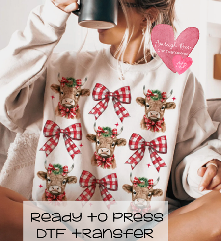 Christmas Cow/Bow Coquette