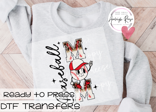 Baseball Mom DTF Transfer