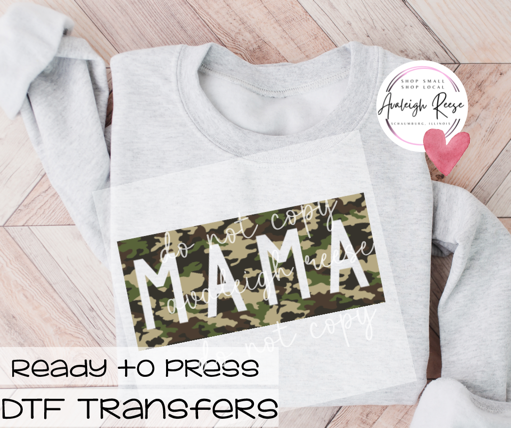 Mama Camo DTF Transfer