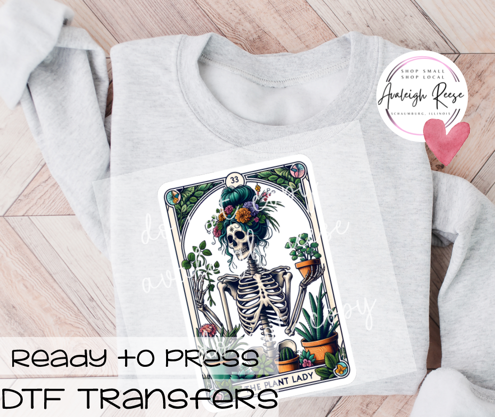 Plant Lady Tarot Card DTF Transfer