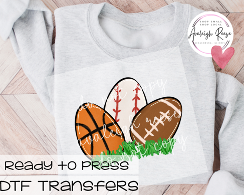Sports Easter Eggs  DTF Transfer