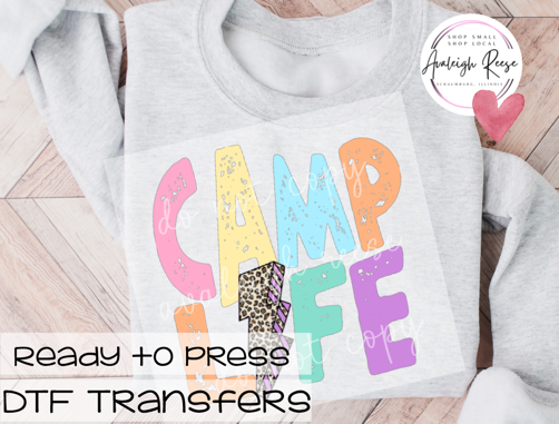 Camp Life DTF Transfer
