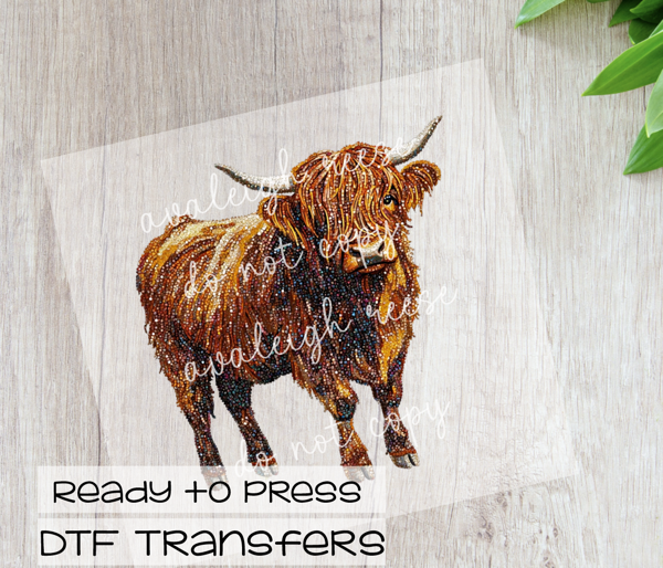 Diamond Bull DTF Transfer