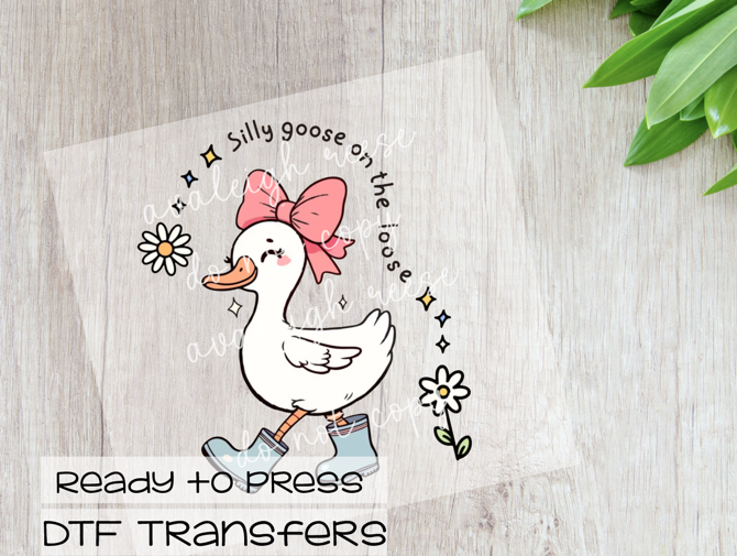 Silly Goose on the Loose DTF Transfer