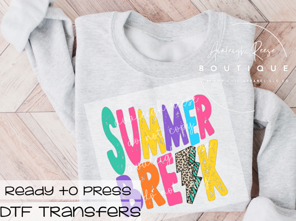 Summer Break Dots DTF Transfer
