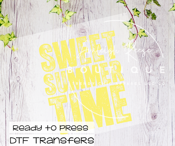 Sweet Summer Time DTF Transfer