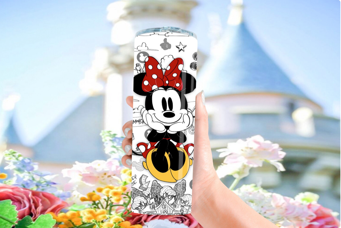 Minnie Mouse 20oz Tumbler - Disney Tumbler with Lid and Straw - Gifts –  AvaLeigh Reese