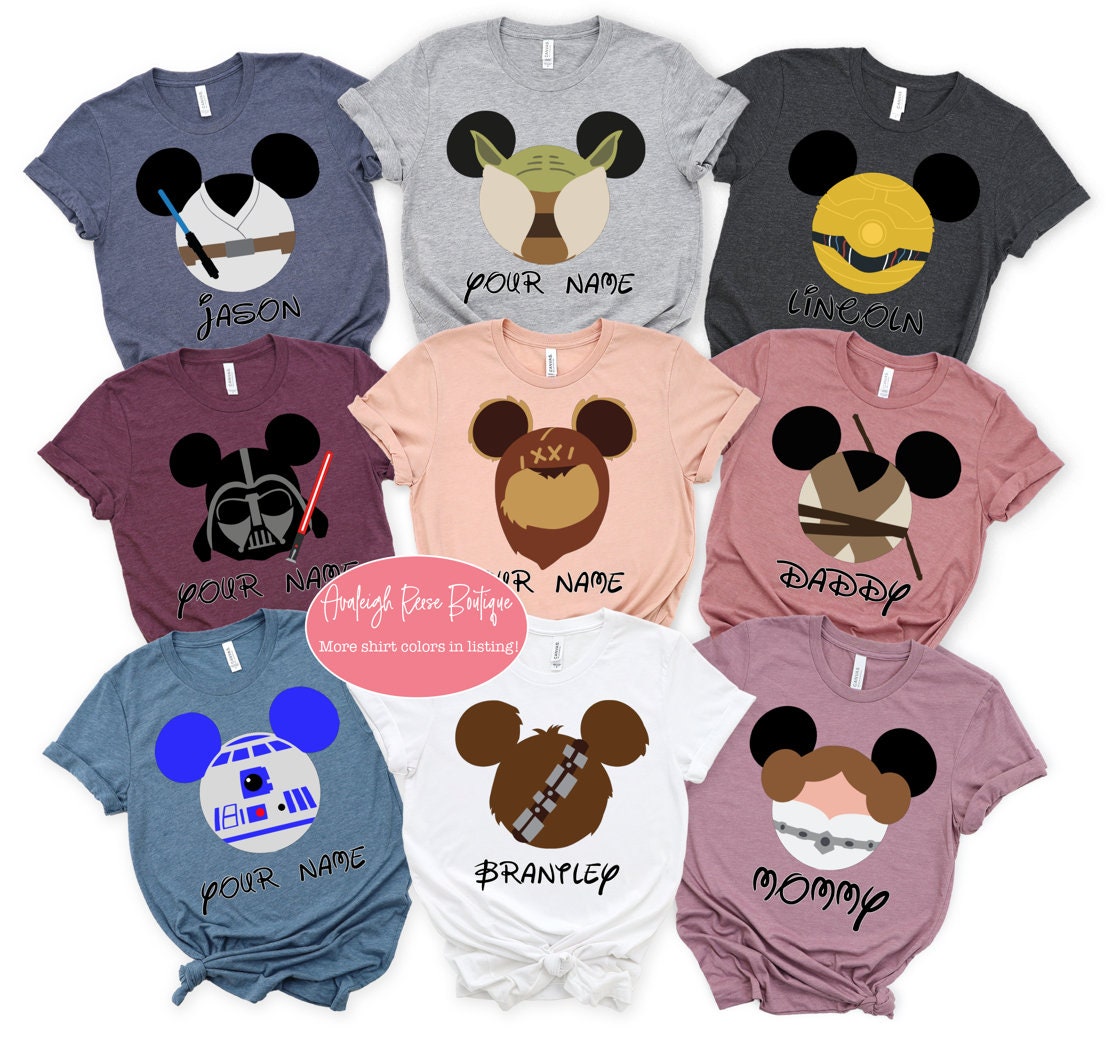 Star wars Group Tees Star Wars Mickey Shirt Disney Group Shirt Disney  Matching Shirts