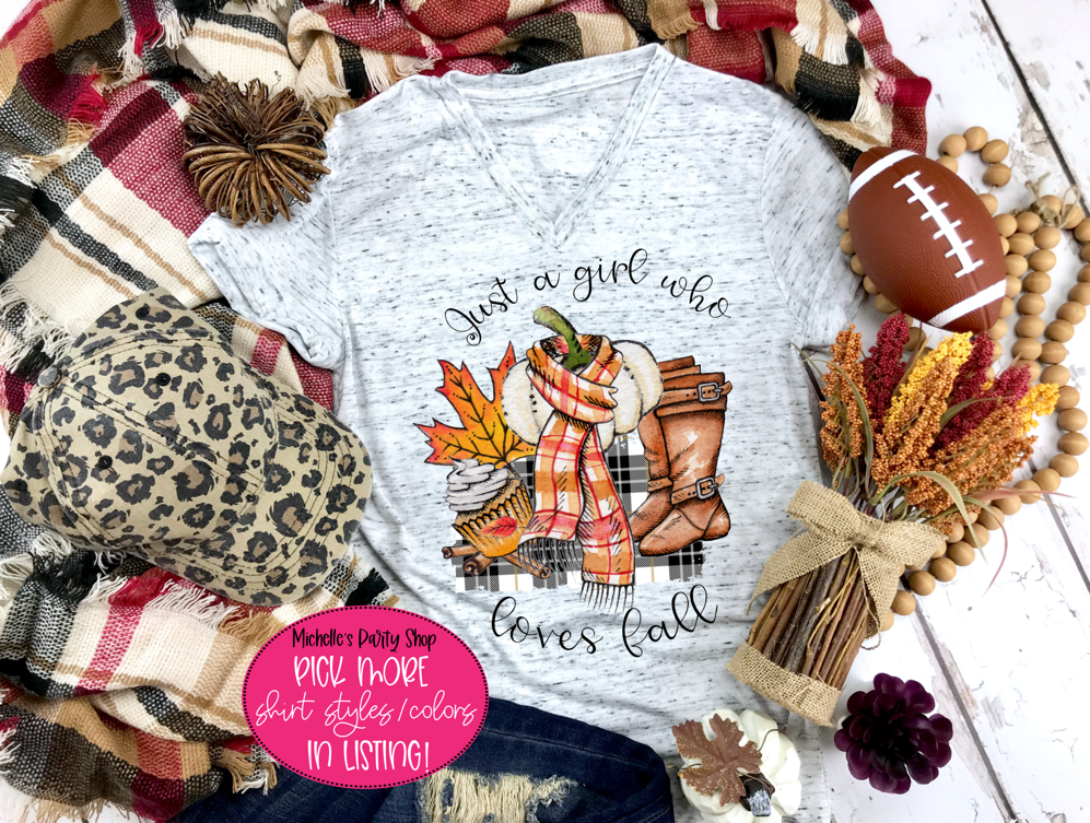 Just a Girl Who Loves Fall Sweatshirts & T-Shirts