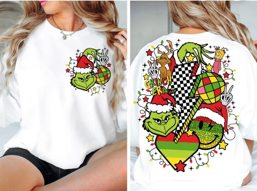 In My Grinch Era Sweatshirts and T-Shirts (front/back design)