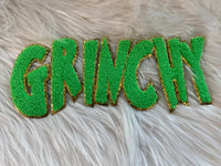 Grinchy Chenille Patch Sweatshirts or T-Shirts