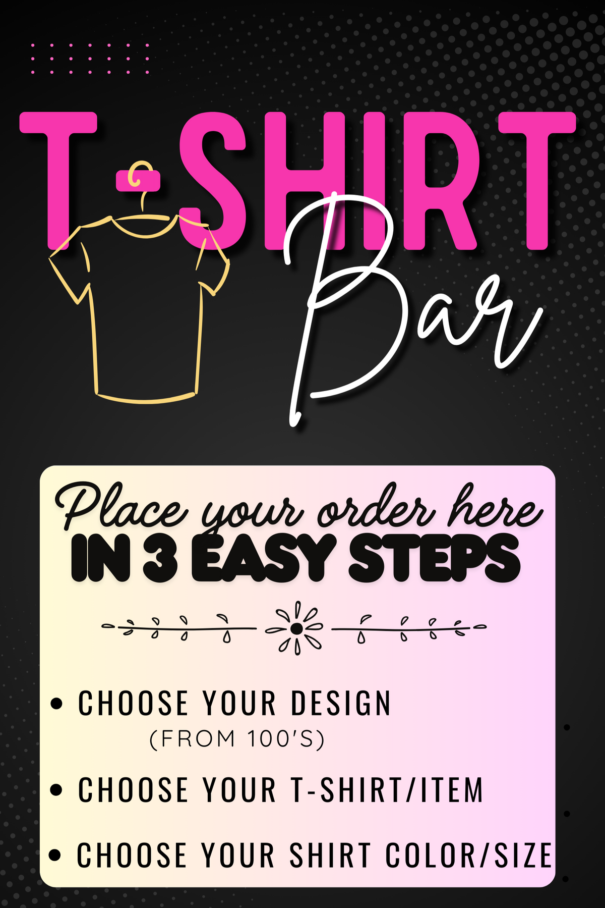 Online T-Shirt Bar