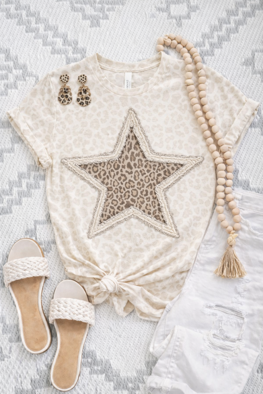Leopard Star Sweatshirts & T-Shirts
