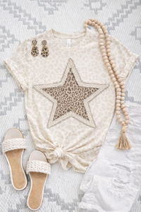 Leopard Star Sweatshirts & T-Shirts