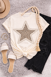 Leopard Star Sweatshirts & T-Shirts