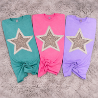 Leopard Star Sweatshirts & T-Shirts