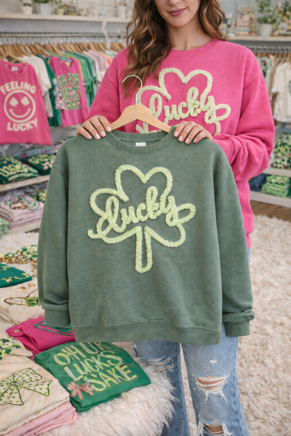 Fluffy Lucky Sweatshirt or Tee