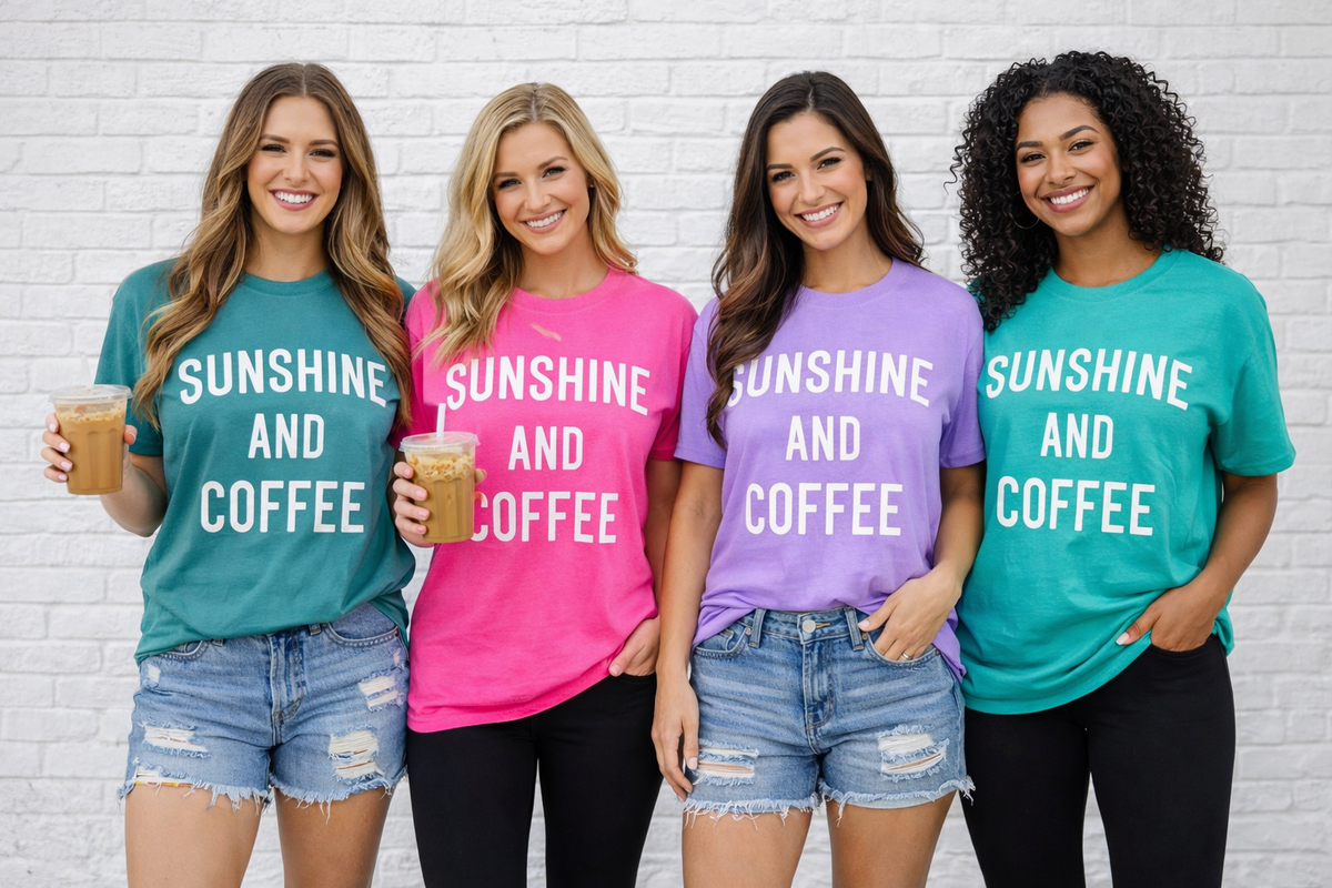 Sunshine & Coffee Sweatshirts & T-Shirts