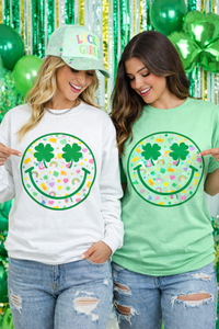 Lucky Charm Smiley Sweatshirt or Tee