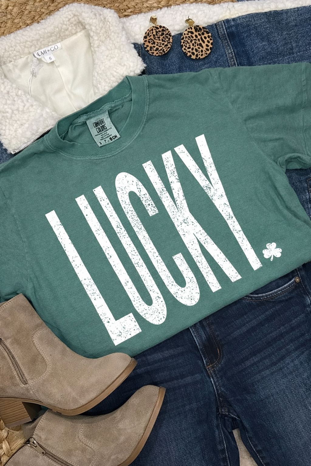 Lucky (Distressed) Sweatshirt or Tee
