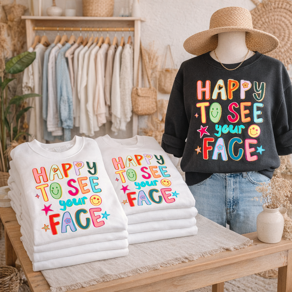 Happy To See Your Face Sweatshirts & T-Shirts