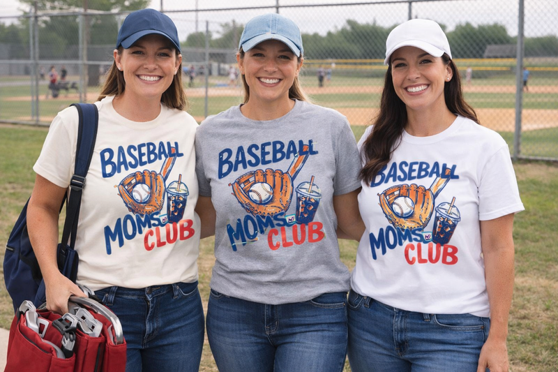 Baseball Moms Club T-Shirts & Sweatshirts