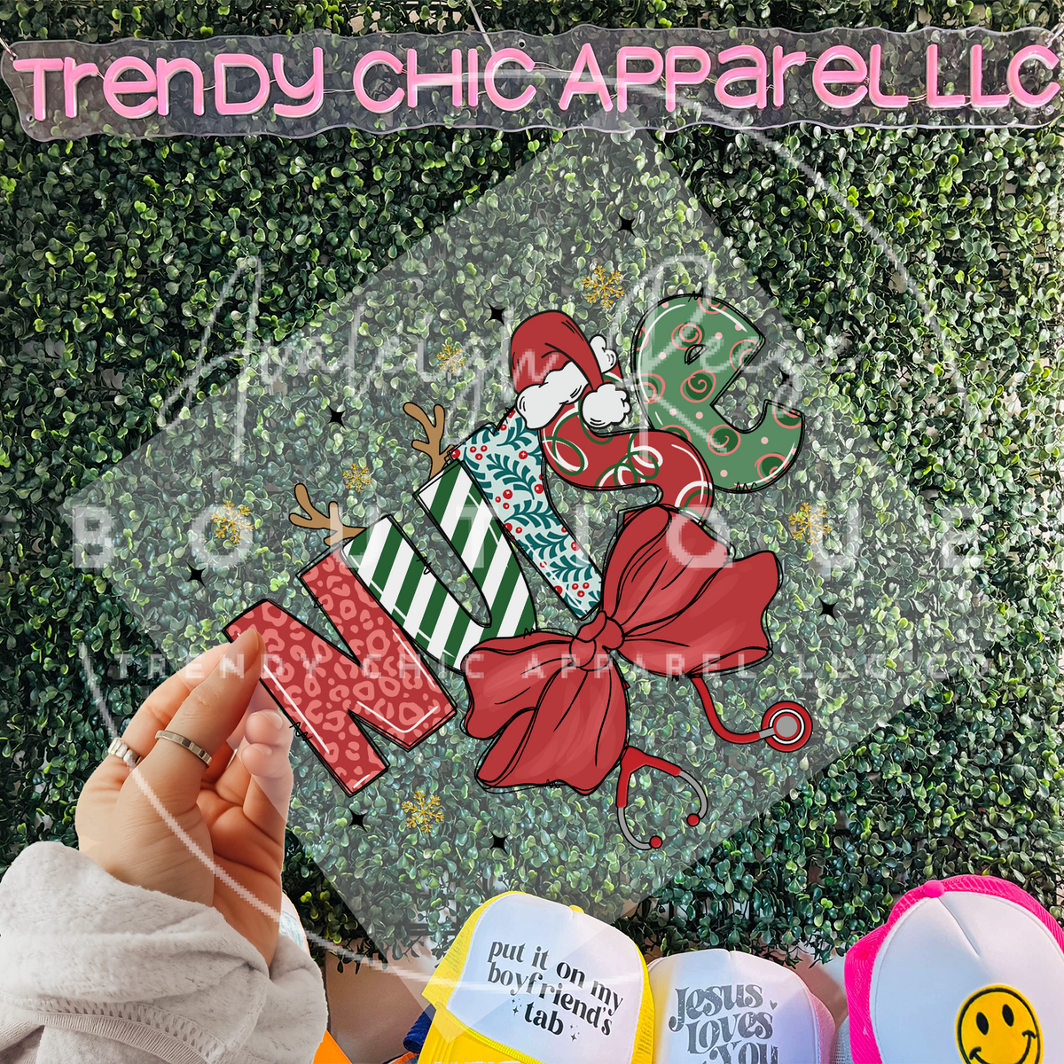Christmas Nurse  DTF Transfer