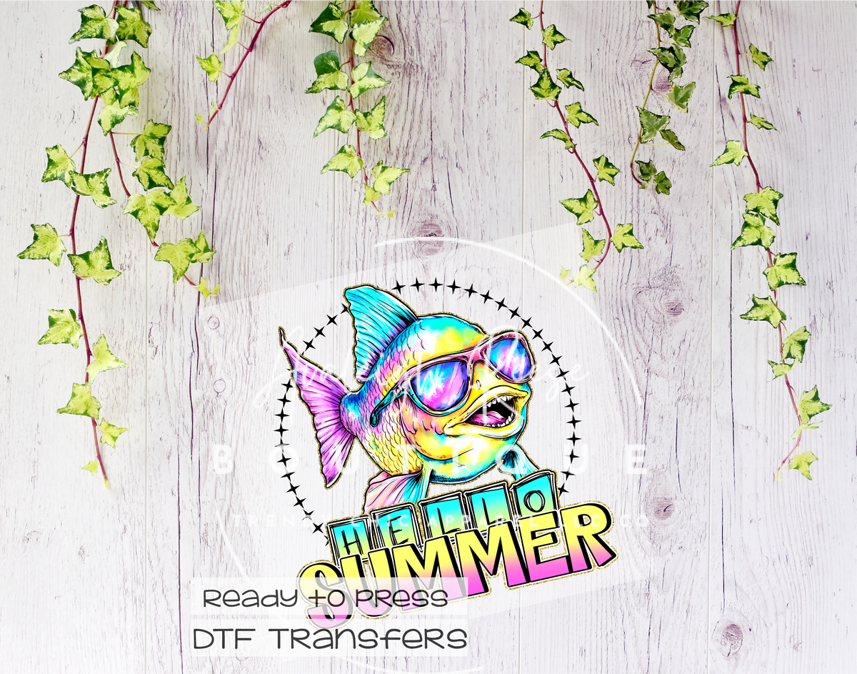 Hello Summer DTF Transfer