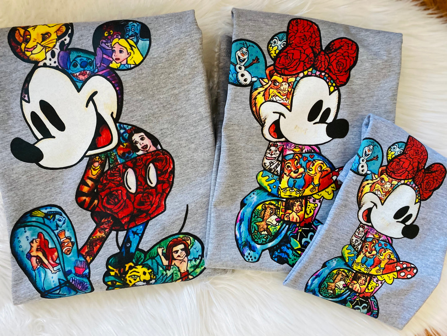 Minnie or Mickey Character Shirts