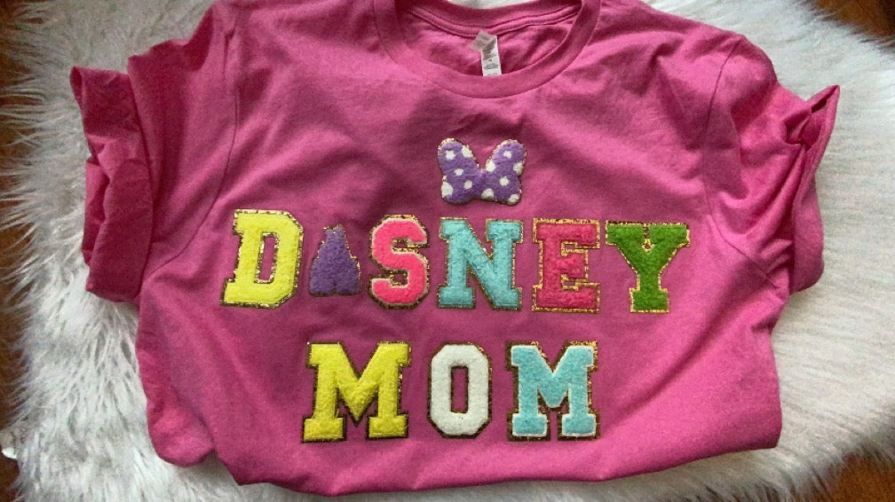 Disney Mom Chenille Patch Sweatshirt & T-Shirts