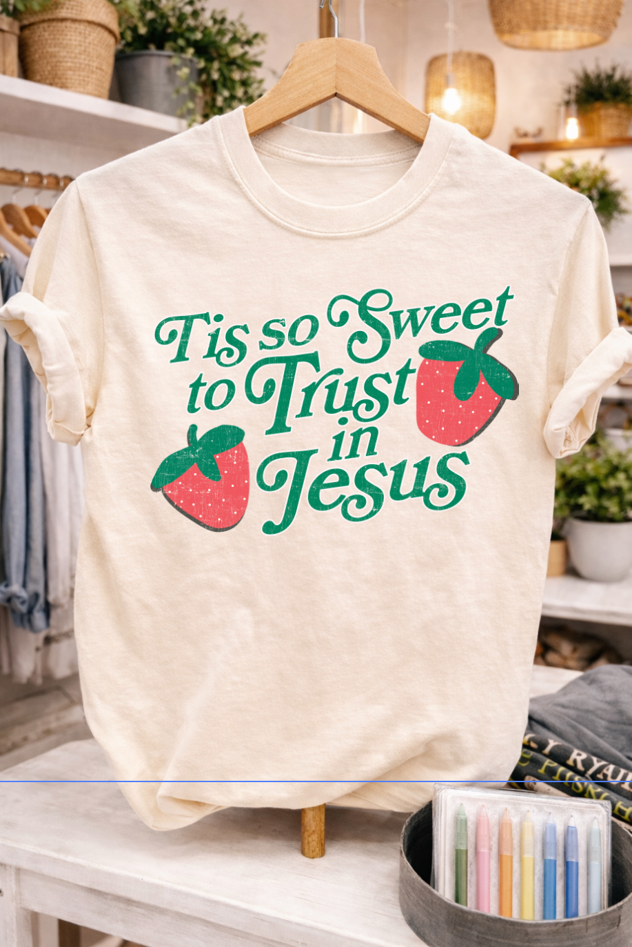 Tis So Sweet to Trust in Jesus Sweatshirts & T-Shirts