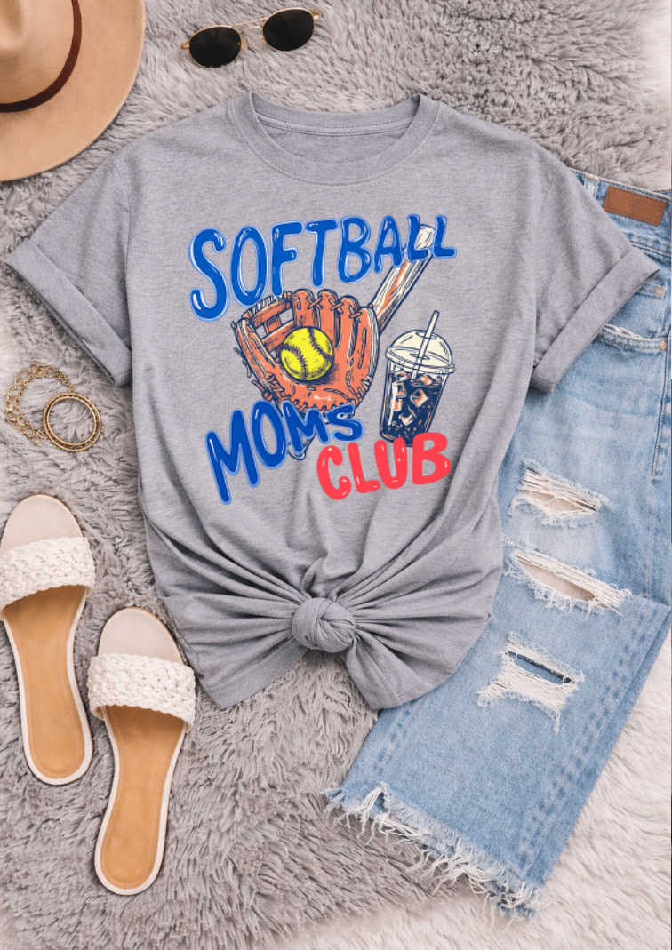 Softball Moms Club  T-Shirts & Sweatshirts