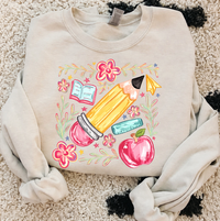 Brushstroke Floral Teacher Sweatshirts & T-Shirts