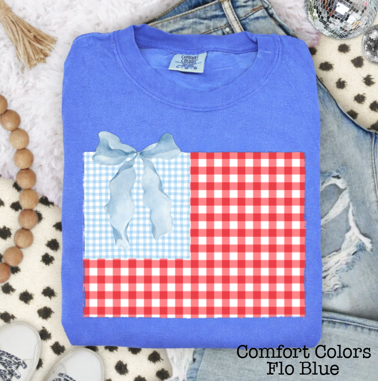 Gingham Flag Sweatshirts & T-Shirts