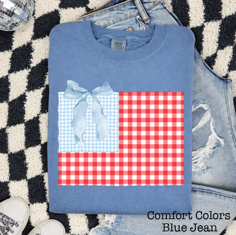 Gingham Flag Sweatshirts & T-Shirts