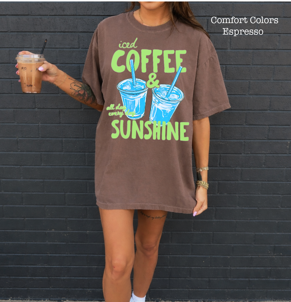 Iced Coffee & Sunshine Sweatshirts & T-Shirts