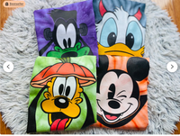 Spooky Disney Characters - Halloween Character Shirts - Disney Family Shirts - Group Shirts - Halloween Tie Dye Shirts