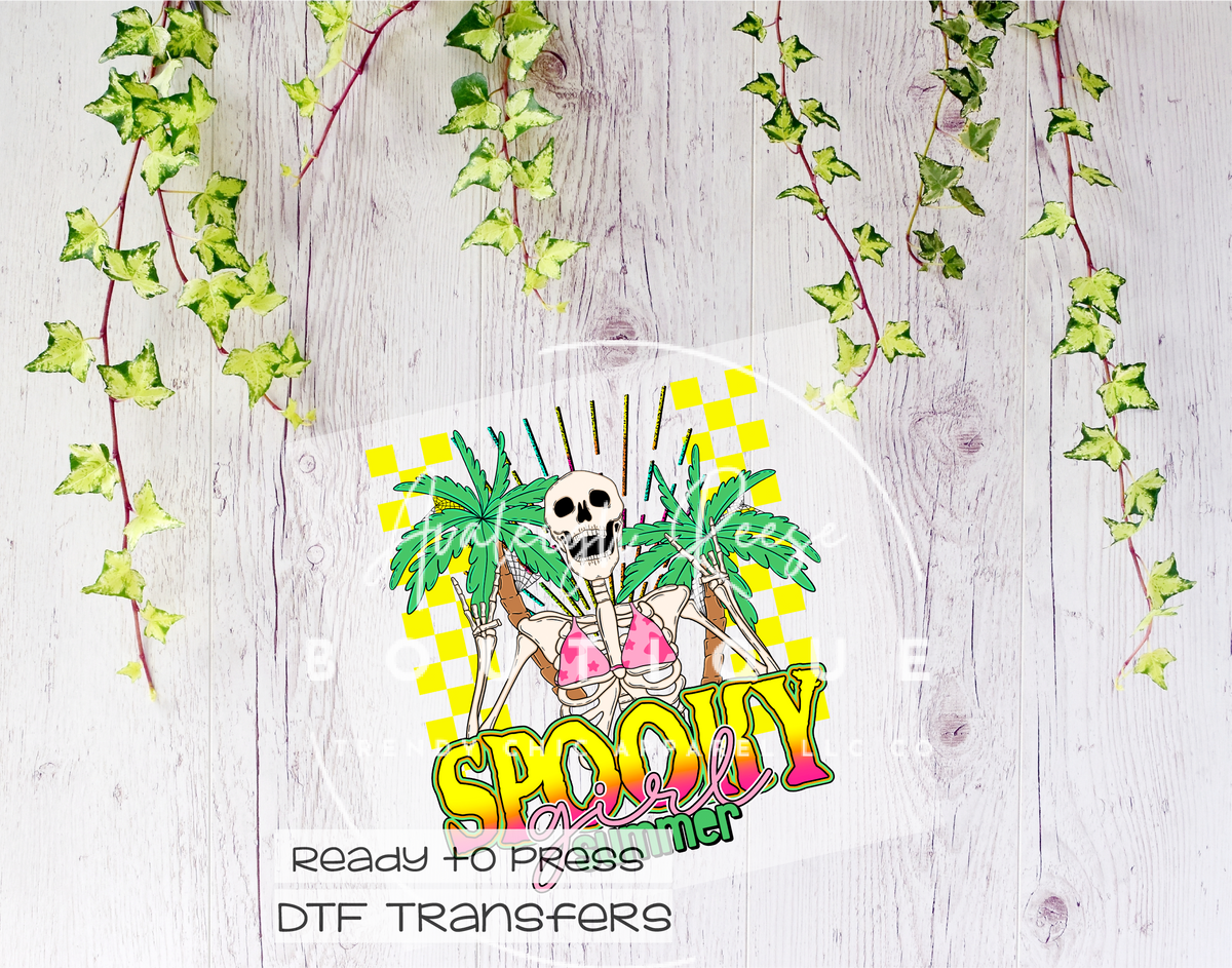 Spooky Girl Summer DTF Transfer
