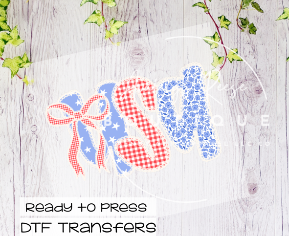 USA Patterns DTF Transfer