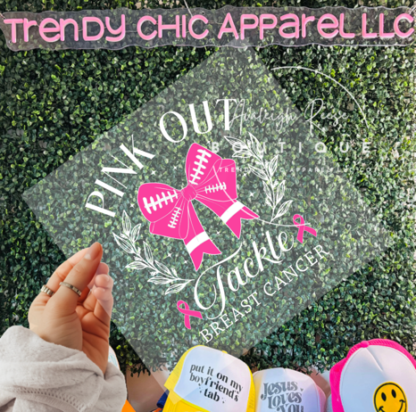 Pink Out Tackle Breast Cancer DTF Transfer