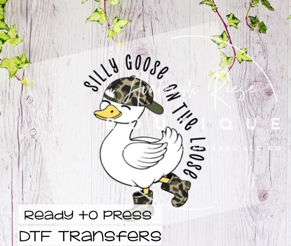 Silly Goose on the Loose DTF Transfer