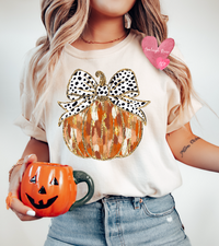 Faux glitter brushstroke pumpkin - Tees & Sweatshirts