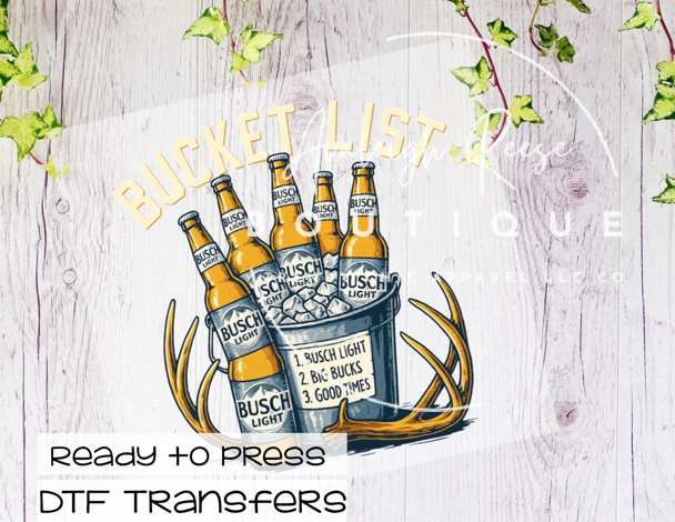 Bucket List DTF Transfer