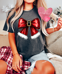 Santa Bow Tees & Sweatshirts