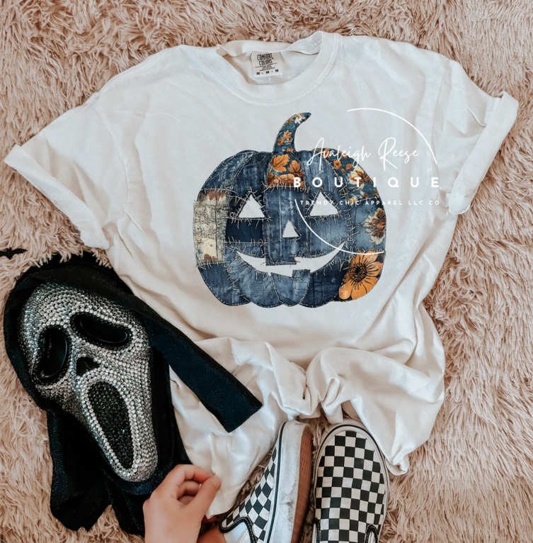 Denim Pumpkin Sweatshirts & T-Shirts