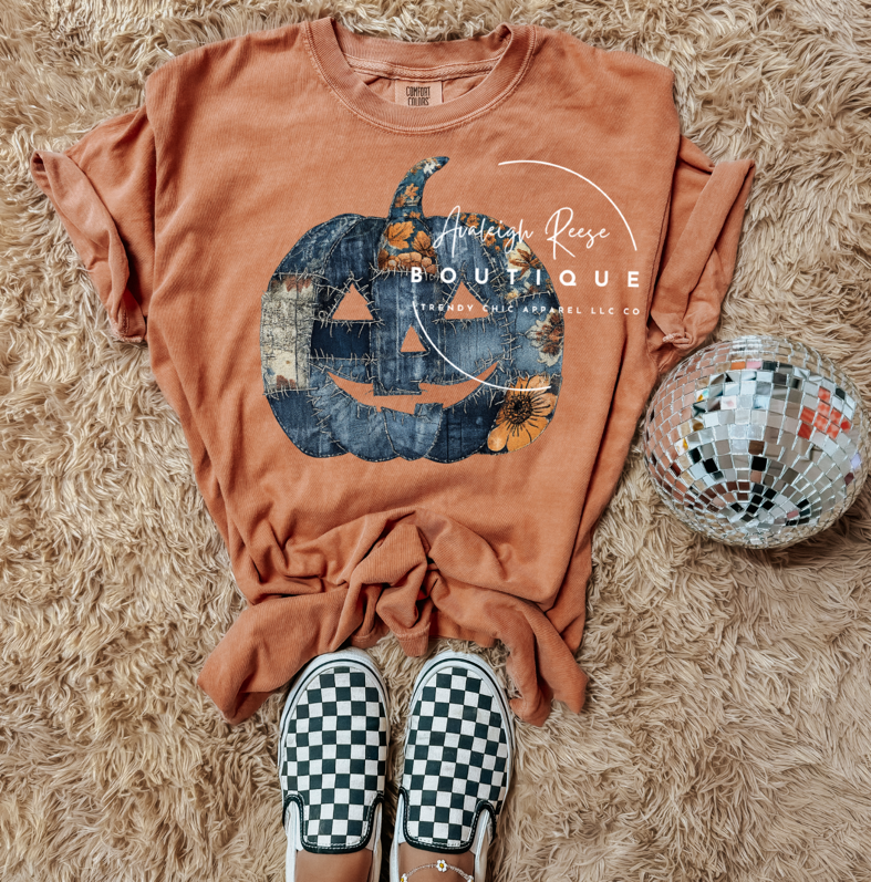 Denim Pumpkin Sweatshirts & T-Shirts
