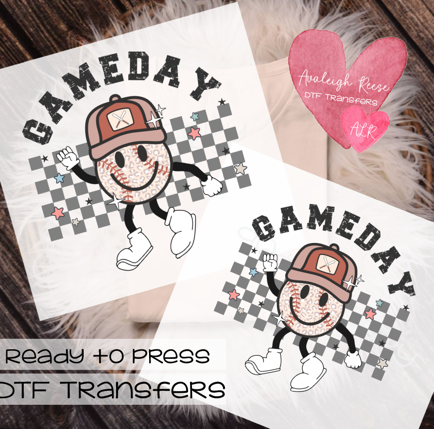 Game Day Baseball Retro DTF Transfer