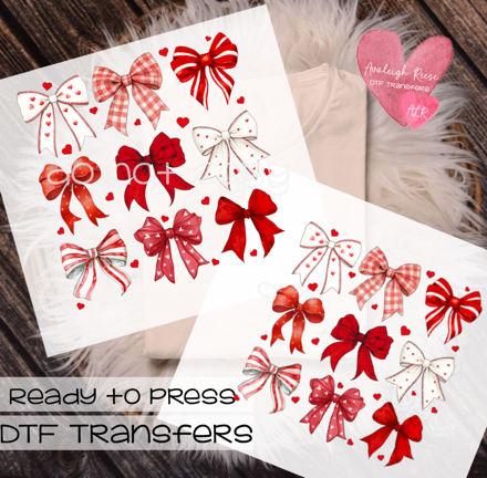 Valentine Bow Coquette DTF Transfer